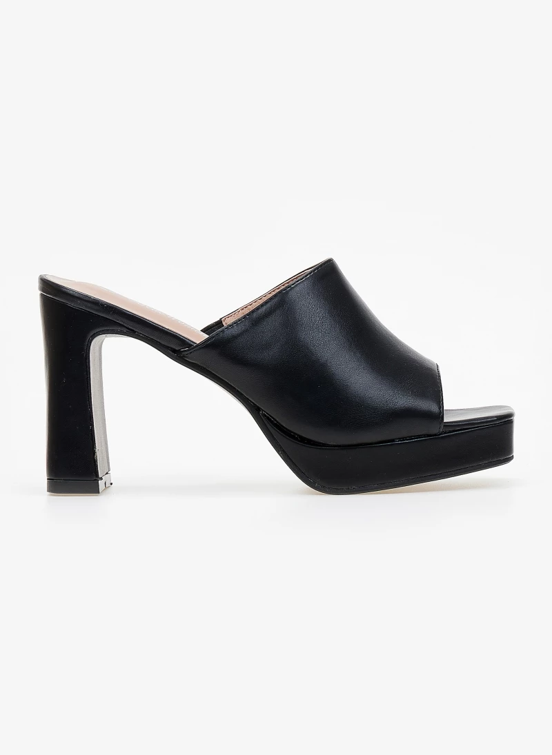 The Fashion Project Mules πέδιλα με χωστή φάσα - Μαύρο
