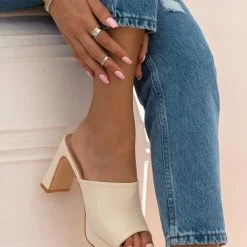 The Fashion Project Mules πέδιλα με χωστή φάσα - Μπεζ