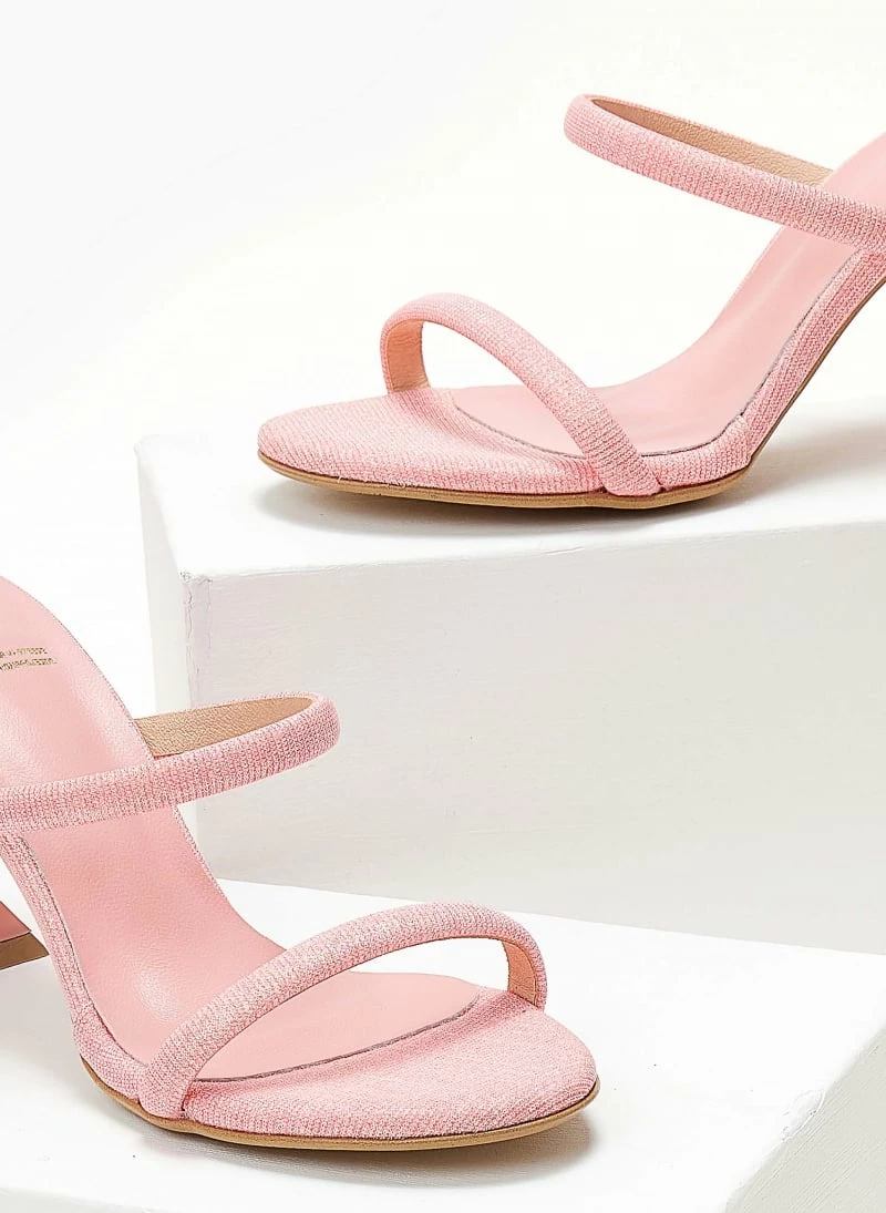 Mules από ύφασμα ιριδίζον Tfp - Ροζ - Image 3
