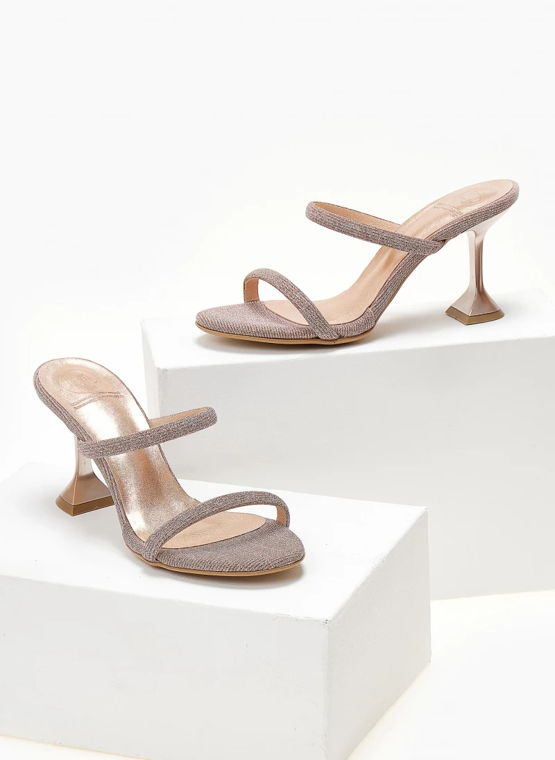 Mules από ύφασμα ιριδίζον Tfp - Χαλκός - Image 5