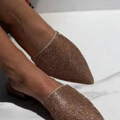 Mules με Strass Tfp - Χαλκός
