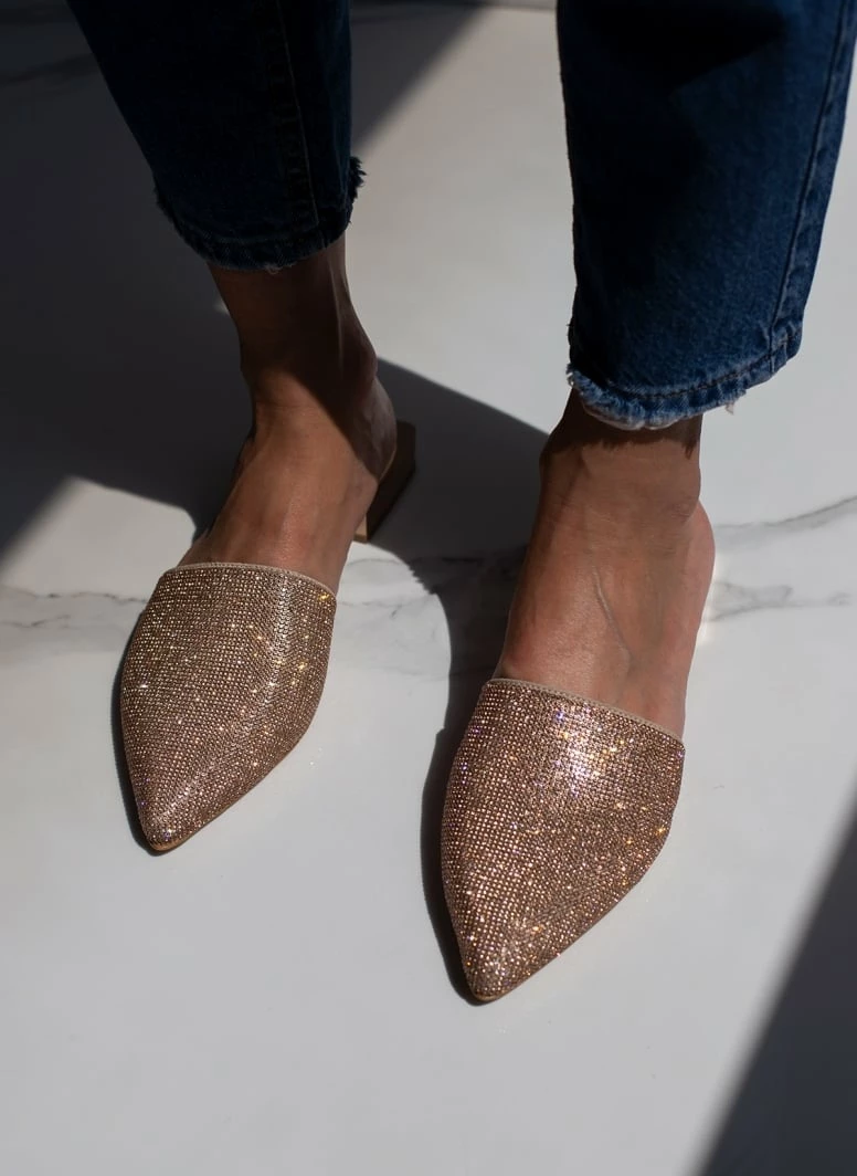 Mules με Strass Tfp - Χαλκός - Image 4
