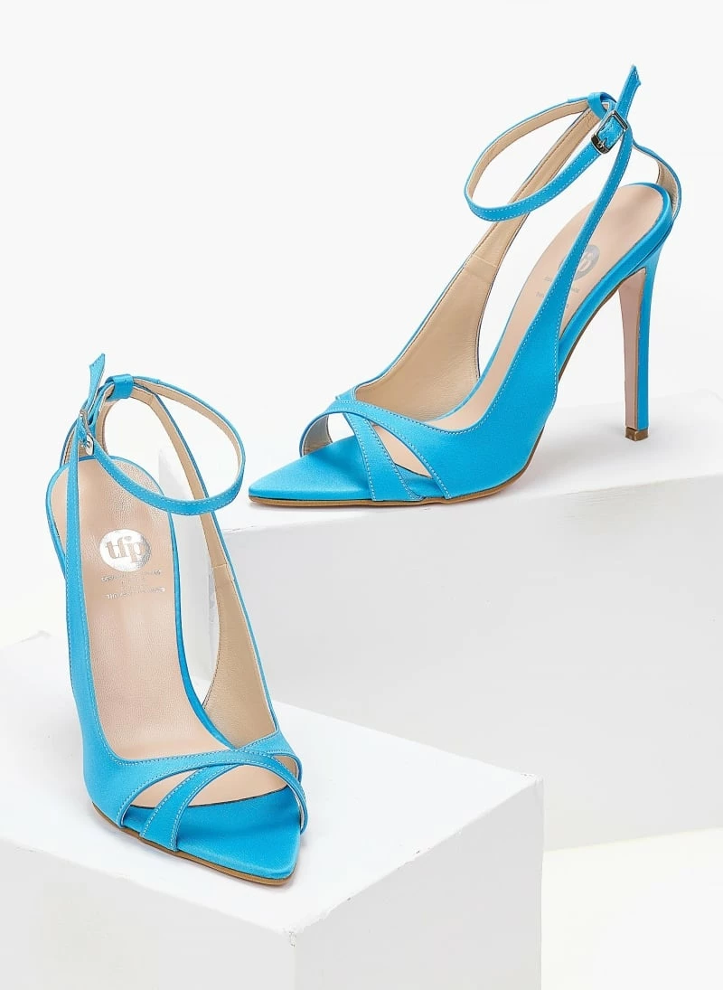 Estil Πέδιλα σατέν μυτερά Tfp - Τυρκουάζ - Image 6