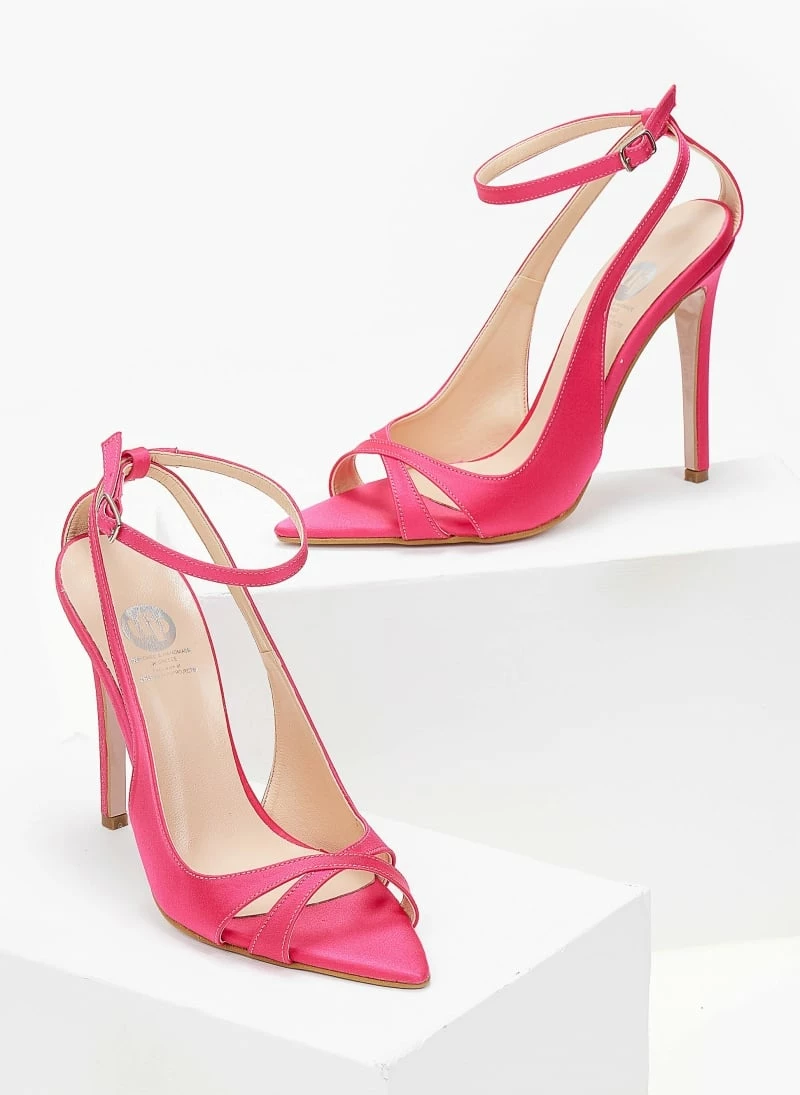 Estil Πέδιλα σατέν μυτερά Tfp - Φούξια - Image 3