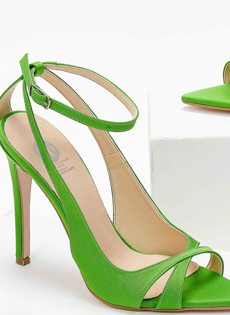 Estil Πέδιλα σατέν μυτερά Tfp - Λαχανί - Image 5