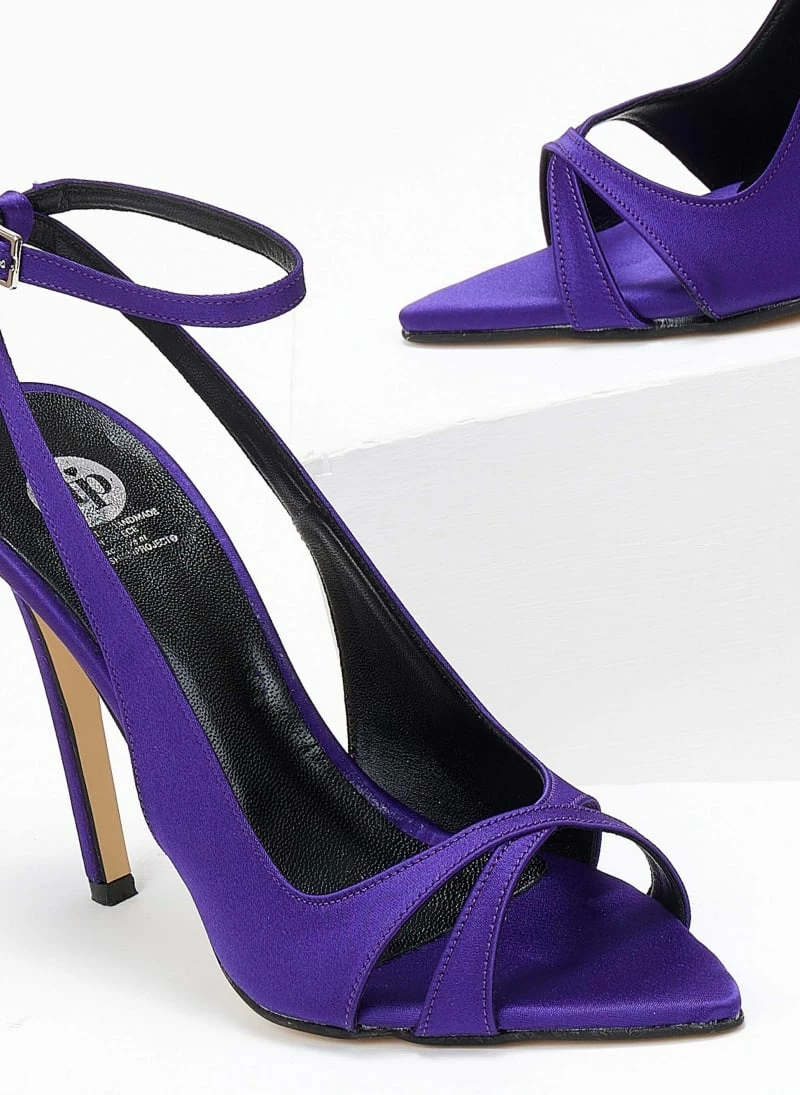 Estil Πέδιλα σατέν μυτερά Tfp - Μωβ - Image 3