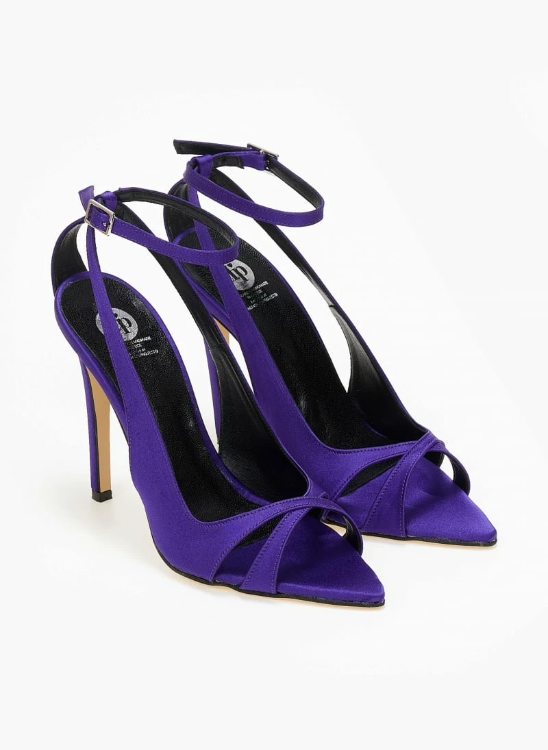 Estil Πέδιλα σατέν μυτερά Tfp - Μωβ - Image 4