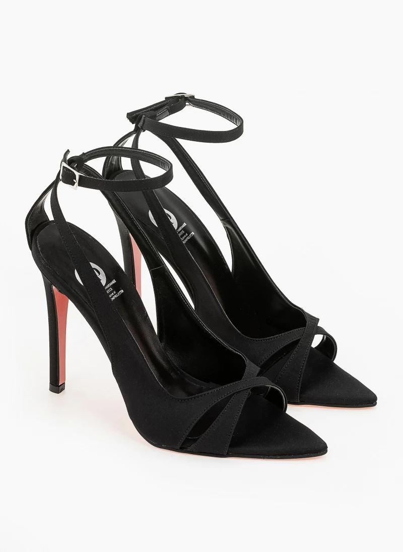 Estil Πέδιλα σατέν μυτερά Tfp - Μαύρο - Image 6