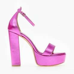 Πέδιλα Estil με σε μεταλλικά χρώματα - Φούξια