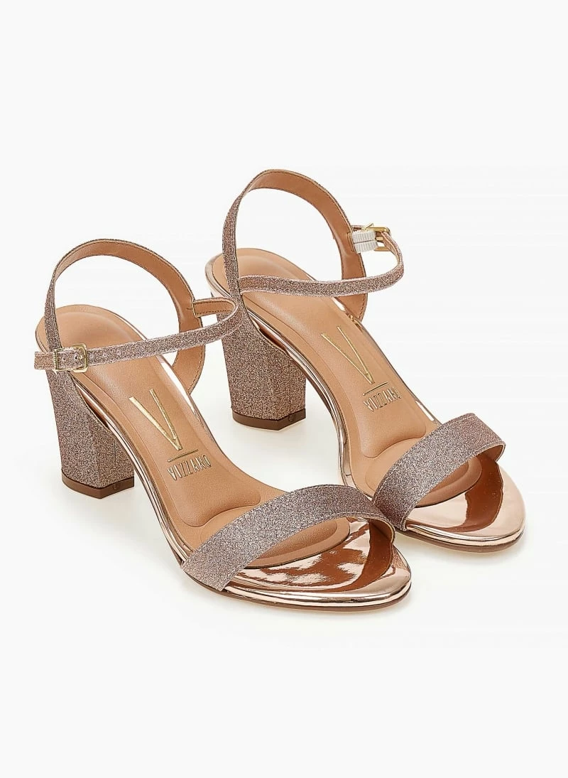 Πέδιλα Glitter με μπαρέτα VIZZANO 6262.474 - Χαλκός - Image 2