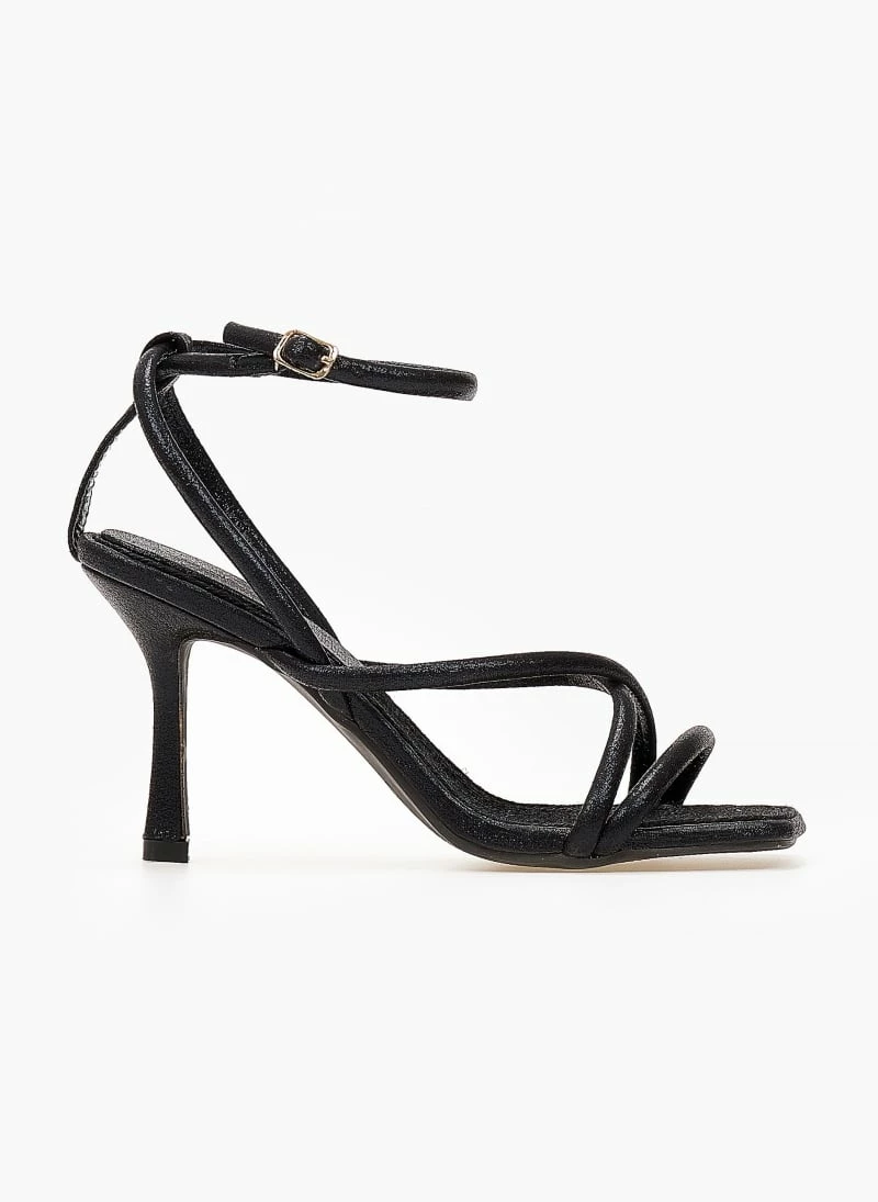 The Fashion Project Πέδιλα Glitter με στρογγυλά λουράκια - Μαύρο - Image 2