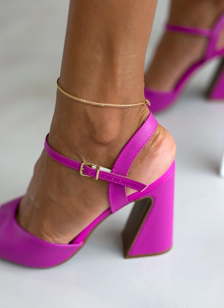 Πέδιλα καρέ με χοντρό τακούνι VIZZANO 6403.303 - Magenta - Image 7