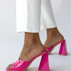 The Fashion Project Mules λουστρίνι με φαρδιά φάσα - Φούξια