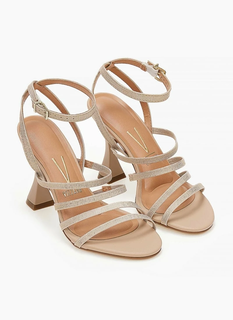 Πέδιλα με ανάγλυφο Pattern VIZZANO 6462.102 - Χρυσό - Image 3