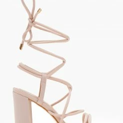 The Fashion Project Πέδιλα με Lace Up δέσιμο - Μπεζ