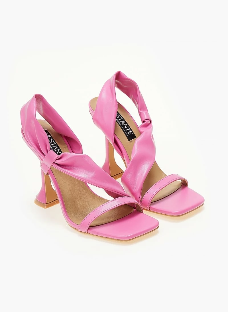 The Fashion Project Πέδιλα με μαλακή λοξή φάσα - Φούξια - Image 5