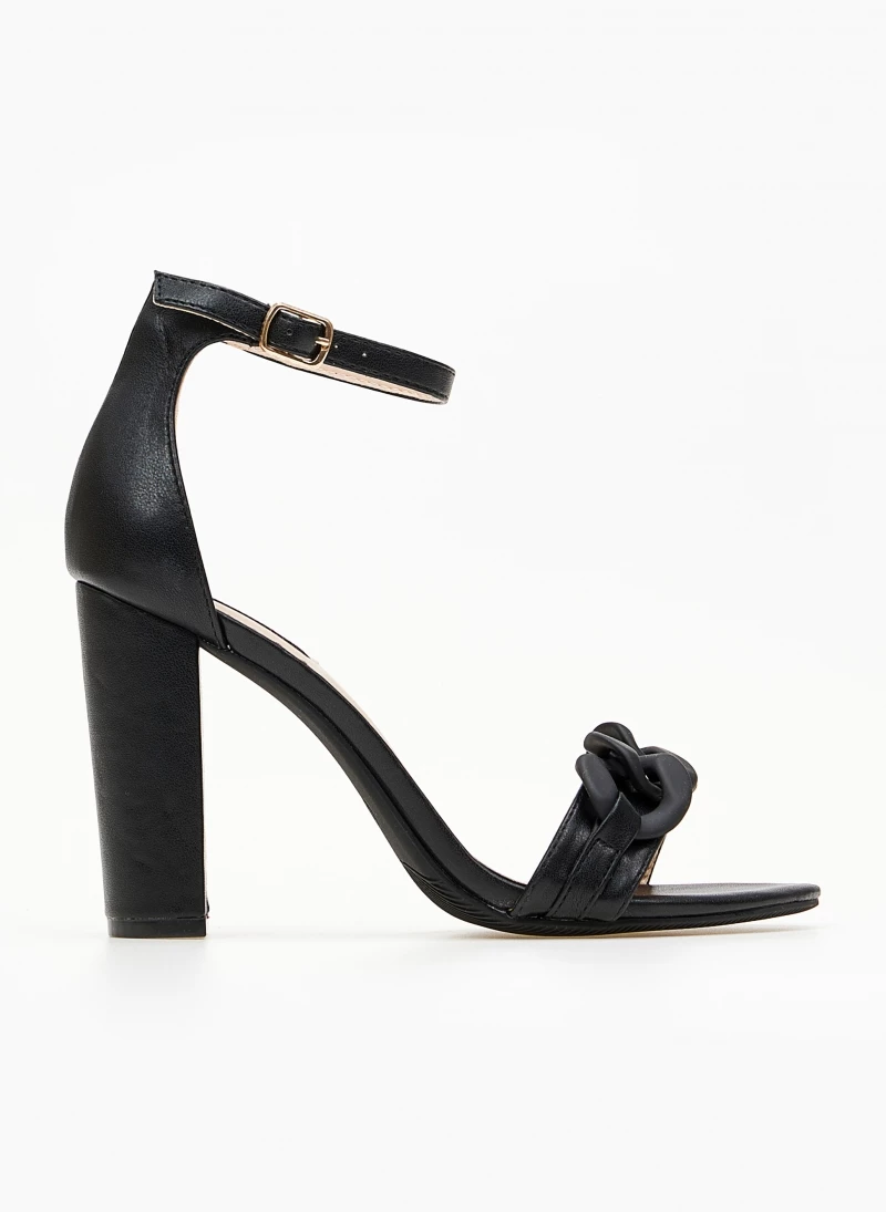 The Fashion Project Πέδιλα με ματ αλυσίδα - Μαύρο - Image 2