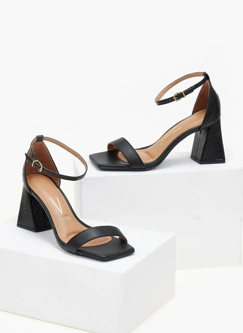 Πέδιλα με Pattern στο τακούνι VIZZANO 6464.102 - Μαύρο - Image 6