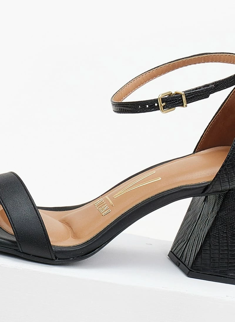 Πέδιλα με Pattern στο τακούνι VIZZANO 6464.102 - Μαύρο - Image 5