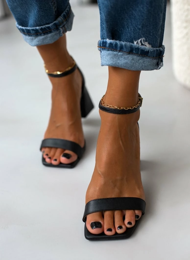 Πέδιλα με Pattern στο τακούνι VIZZANO 6464.102 - Μαύρο