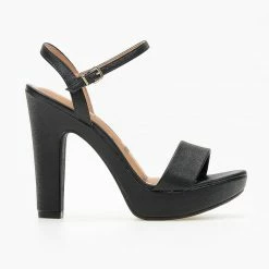 Πέδιλα με ψηλό τακούνι και φιάπα VIZZANO 6292.200 - Μαύρο