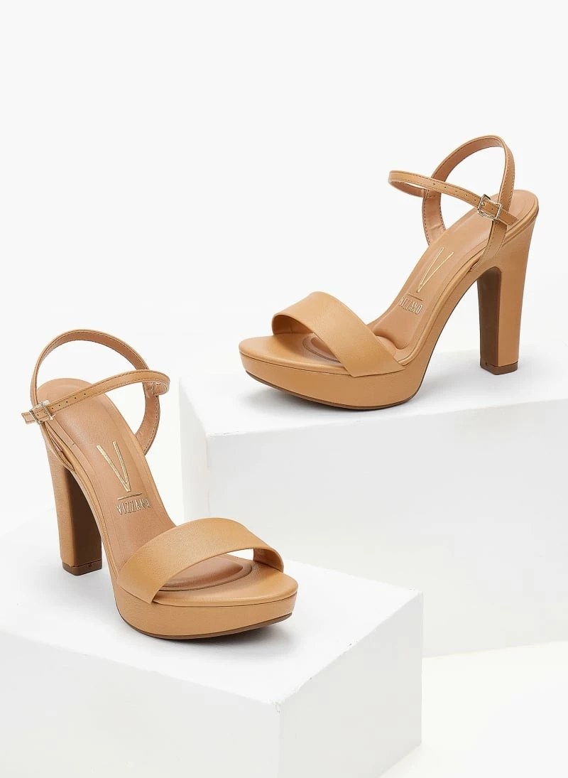 Πέδιλα με ψηλό τακούνι και φιάπα VIZZANO 6292.200 - Μπεζ - Image 3