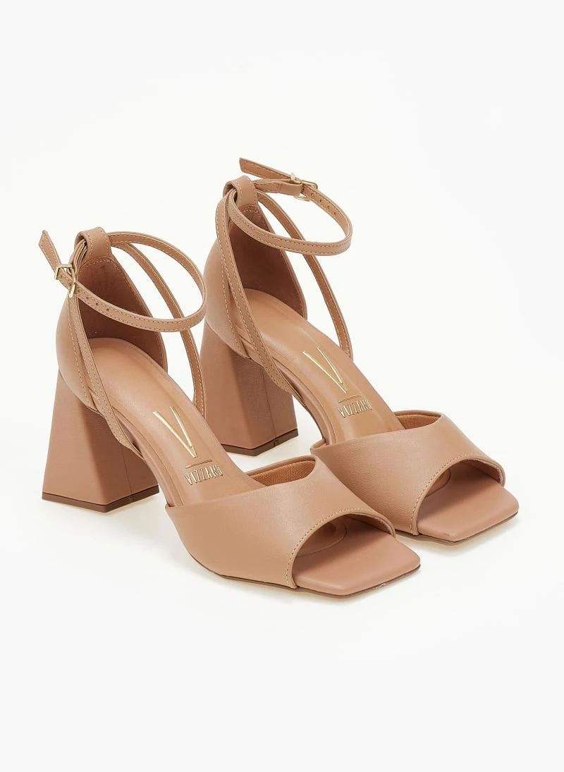 Πέδιλα με τακούνι καμπάνα VIZZANO 6464.106 - Nude - Image 3