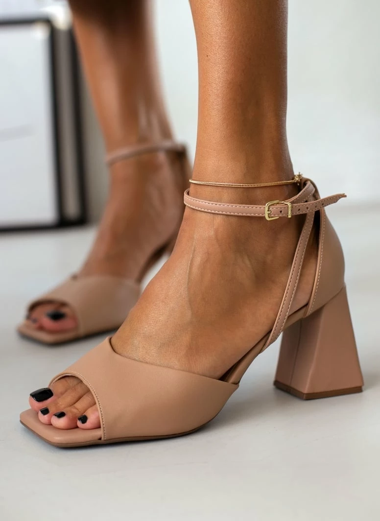 Πέδιλα με τακούνι καμπάνα VIZZANO 6464.106 - Nude - Image 7