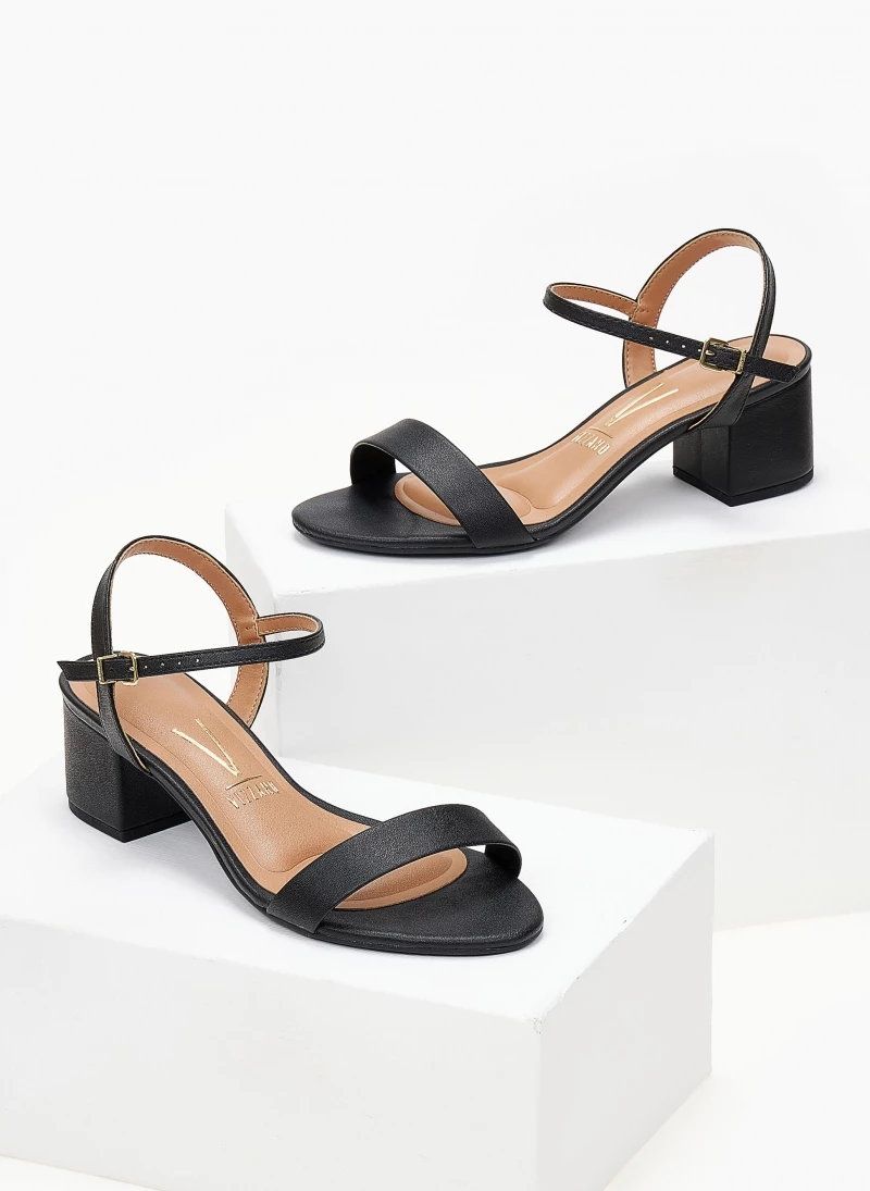 Πέδιλα με χαμηλό τακούνι και μπαρέτα VIZZANO 6291.900 - Μαύρο - Image 2