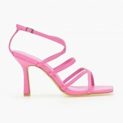 The Fashion Project Πέδιλα με χιαστί δέσιμο - Φούξια