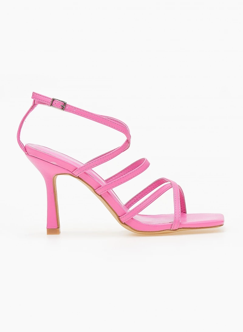 The Fashion Project Πέδιλα με χιαστί δέσιμο - Φούξια