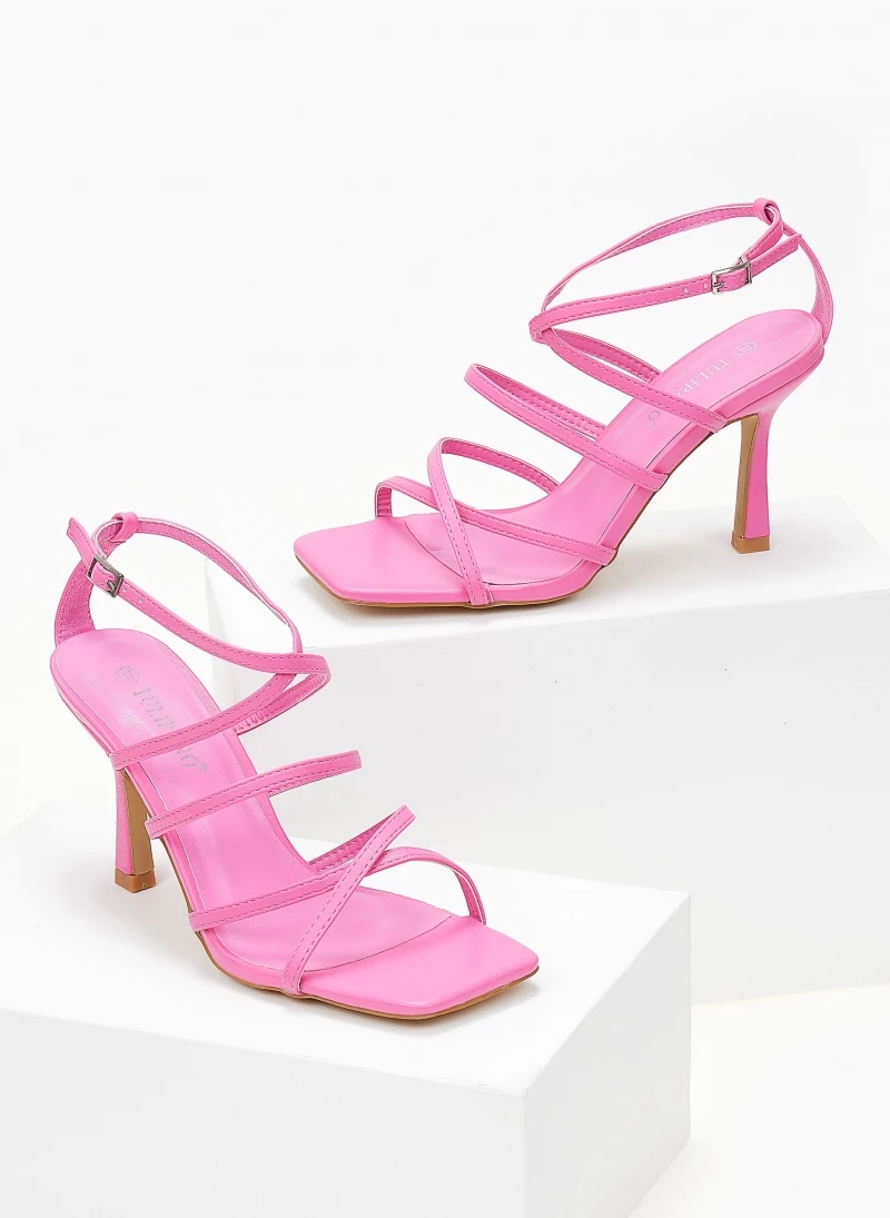 The Fashion Project Πέδιλα με χιαστί δέσιμο - Φούξια - Image 2