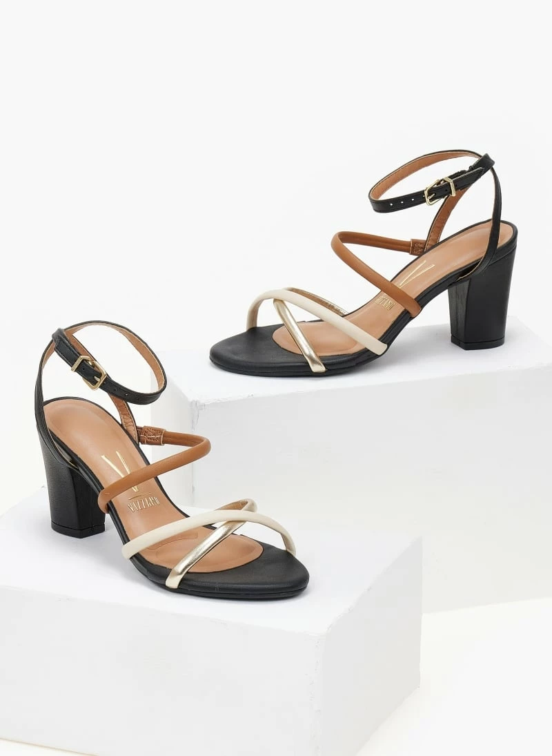 Πέδιλα με χιαστί λουράκια VIZZANO 6262.1001 - Μαύρο - Image 2