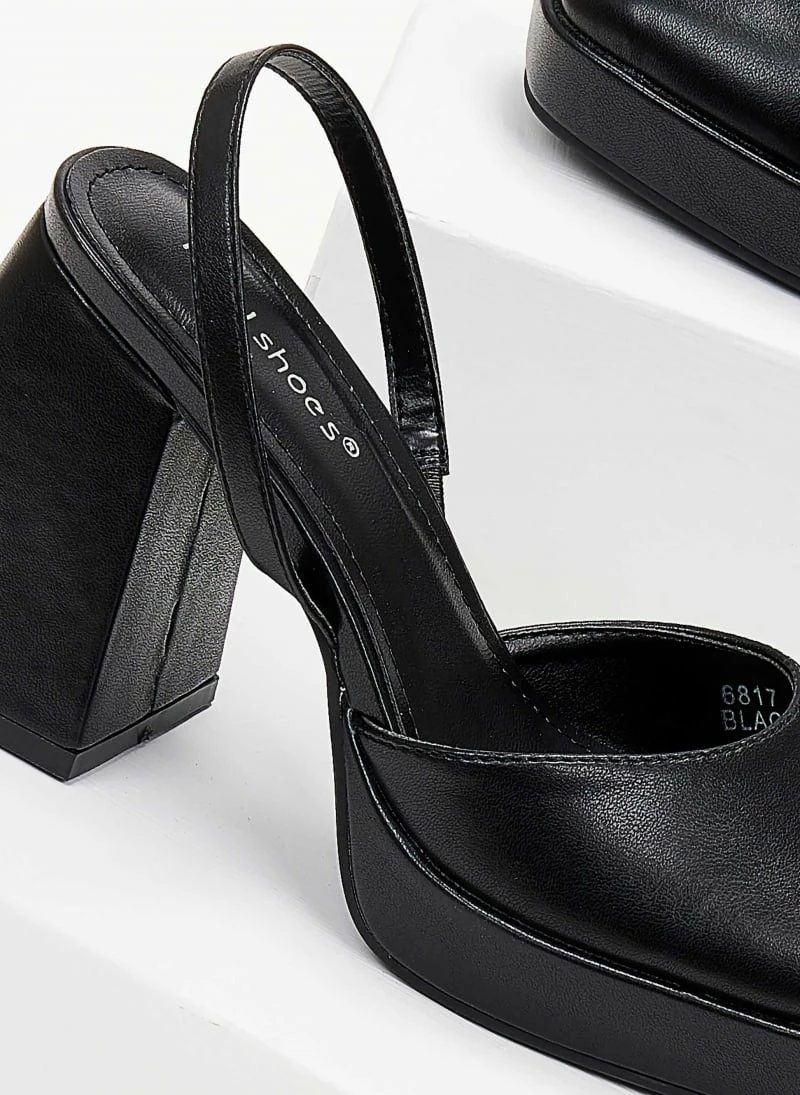 The Fashion Project Γόβες με φιάπα - Μαύρο - Image 2