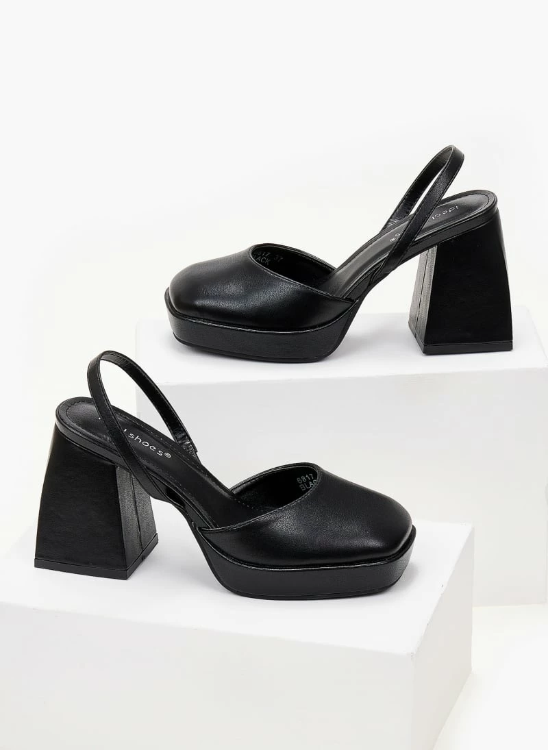 The Fashion Project Γόβες με φιάπα - Μαύρο - Image 4