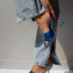 The Fashion Project Mules με διάφανη φάσα - Μπλε