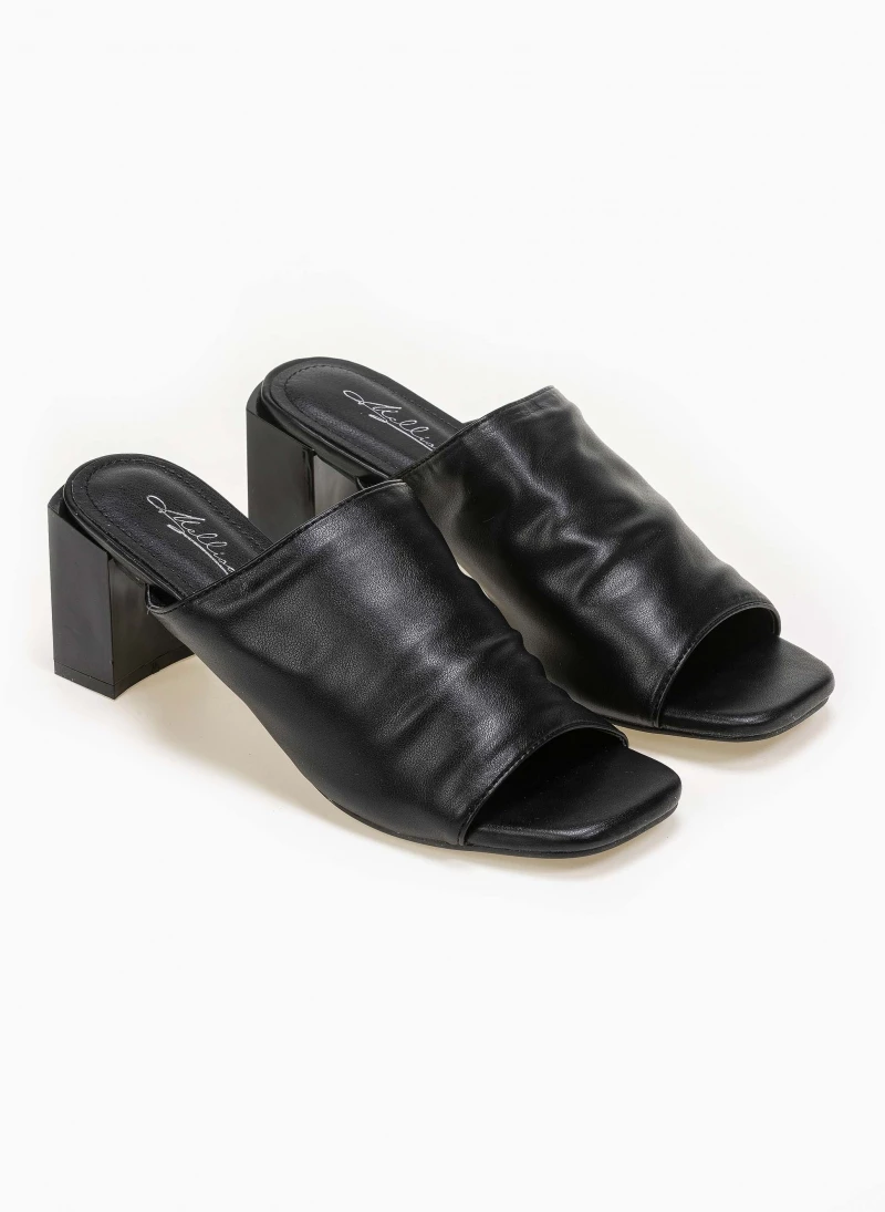 The Fashion Project Mules με φαρδιά φάσα - Μαύρο - Image 2