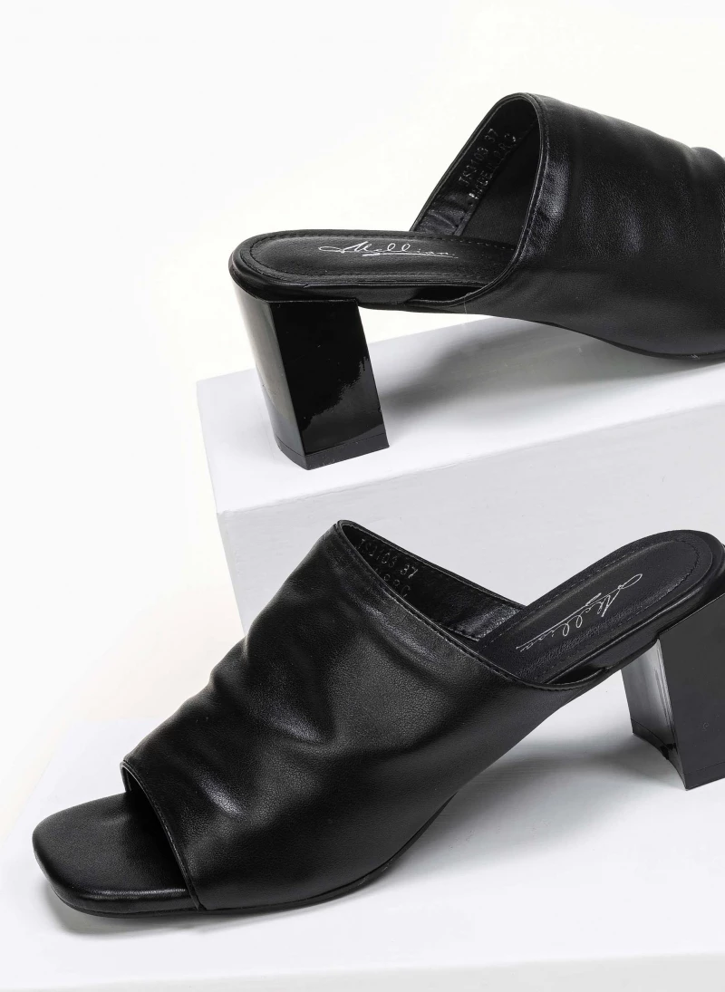 The Fashion Project Mules με φαρδιά φάσα - Μαύρο - Image 3