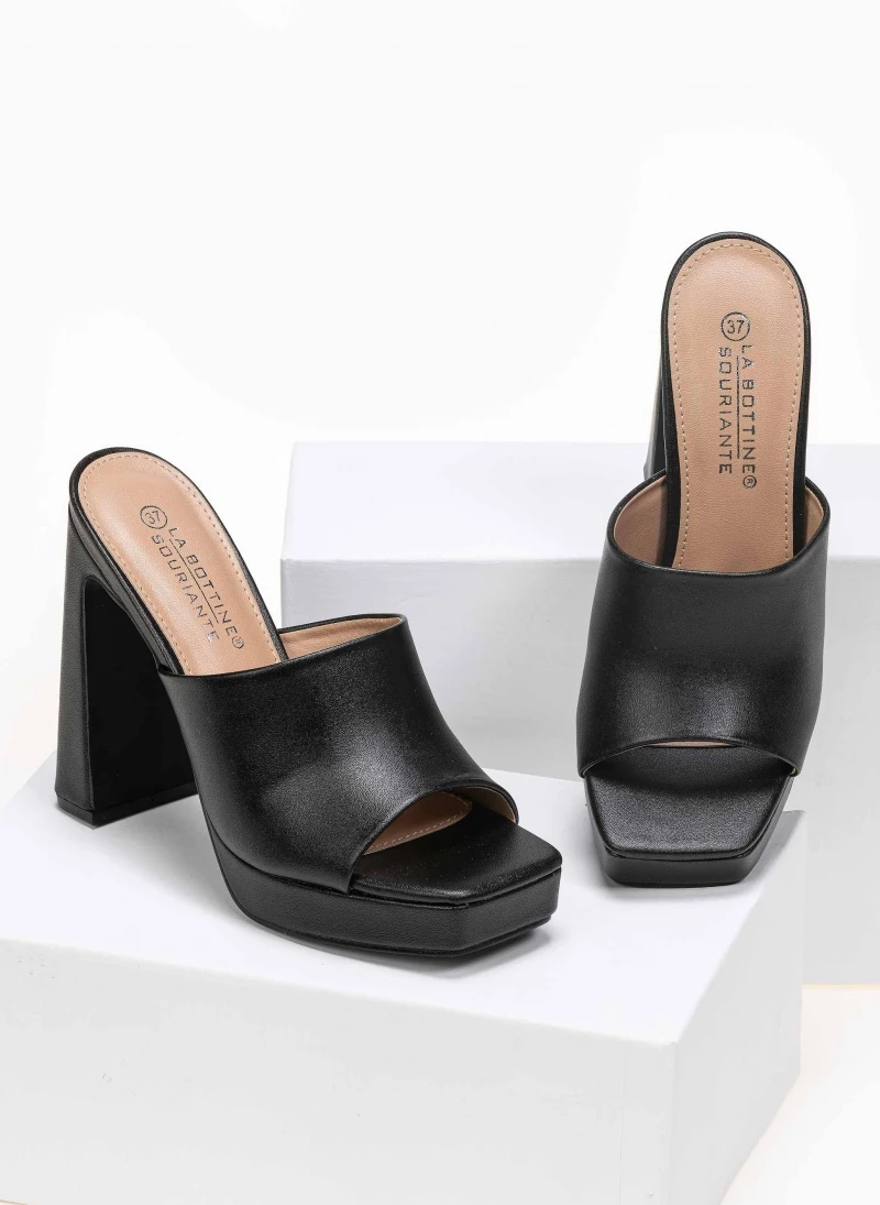 The Fashion Project Mules με χωστή φάσα - Μαύρο - Image 6