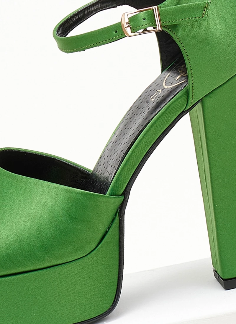 Πέδιλα Platform με μπαρέτα TFP - Πράσινο - Image 5