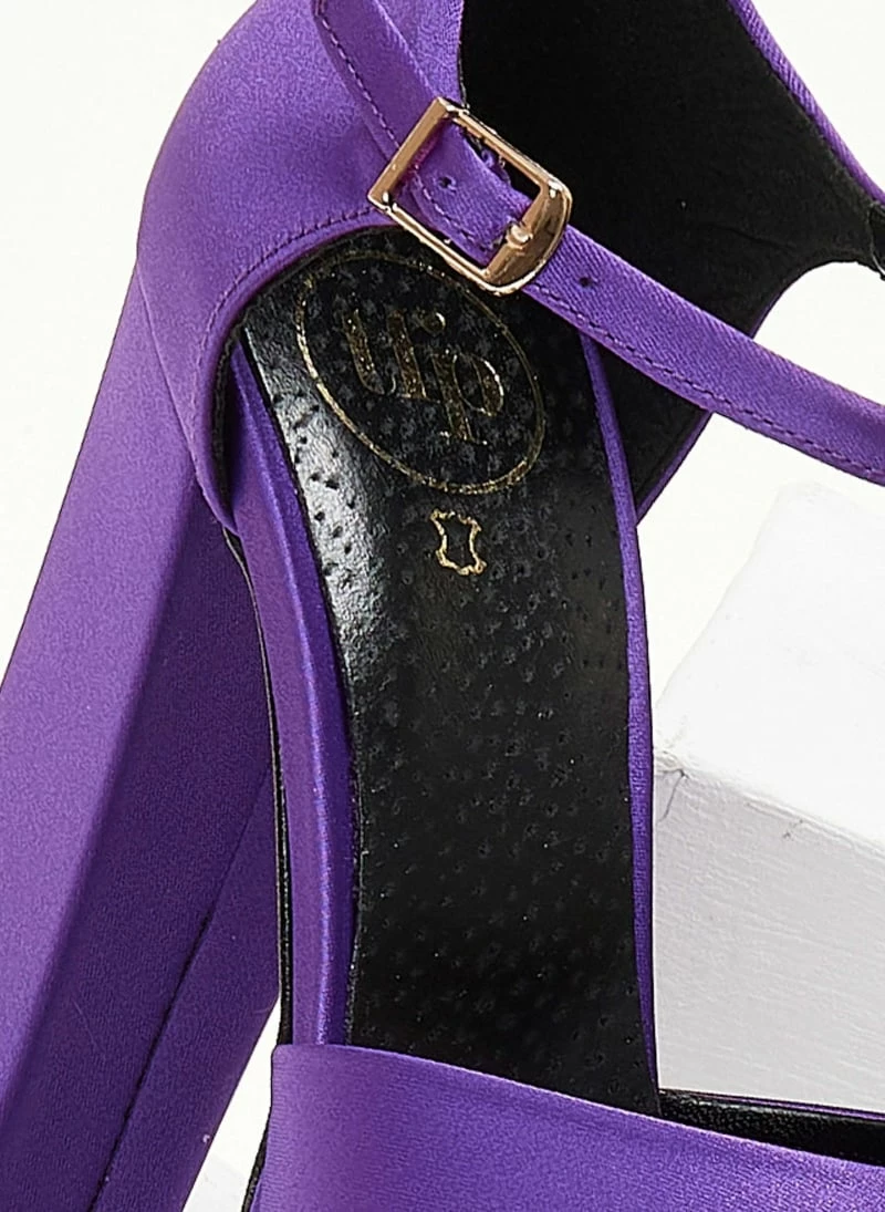 Πέδιλα Platform με μπαρέτα TFP - Μωβ - Image 9