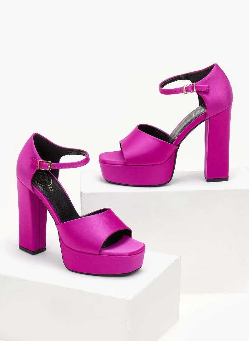 Πέδιλα Platform με μπαρέτα TFP - Magenta - Image 8
