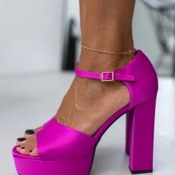 Πέδιλα Platform με μπαρέτα TFP - Magenta