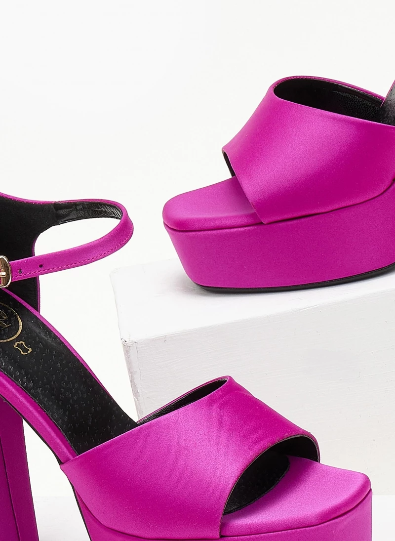 Πέδιλα Platform με μπαρέτα TFP - Magenta - Image 4