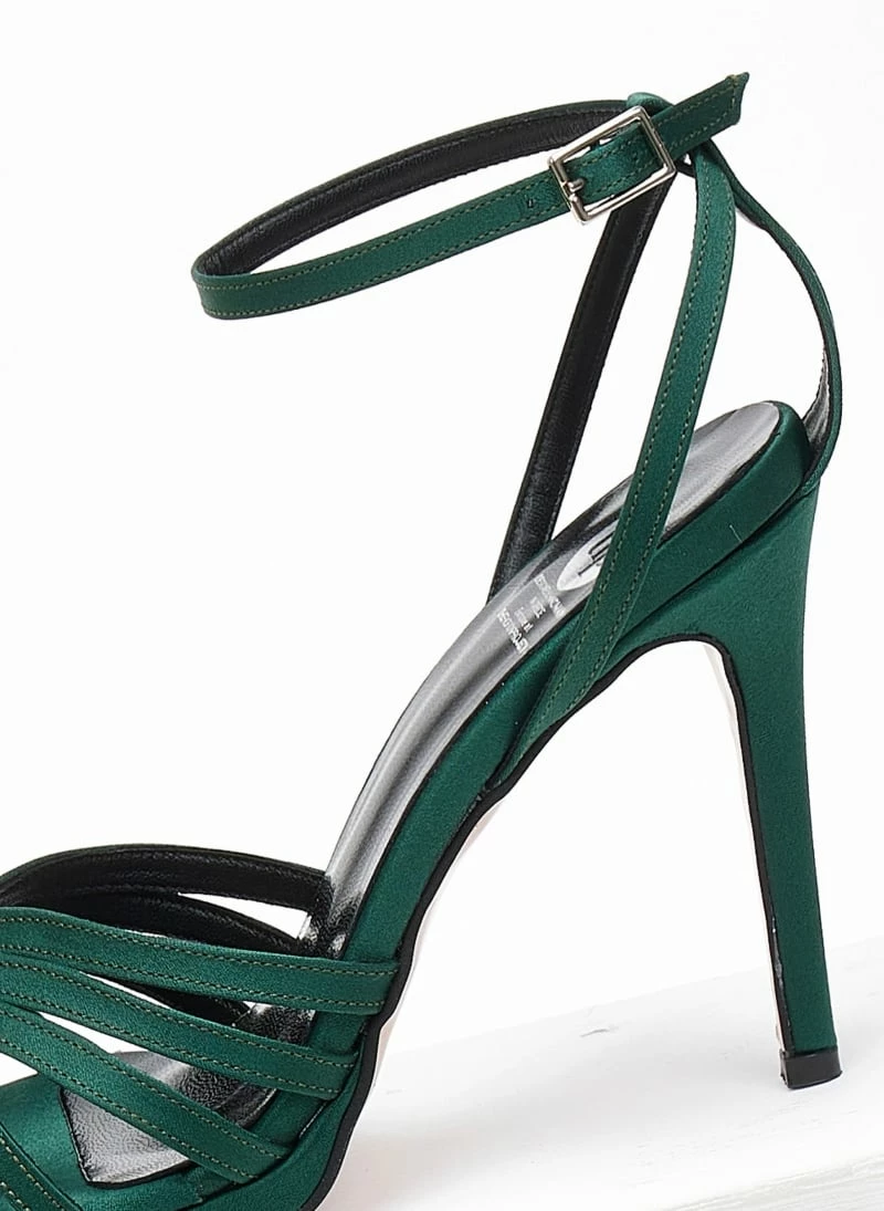 Πέδιλα ρετρό σατέν με μπαρέτα Tfp - Κυπαρισσί - Image 6