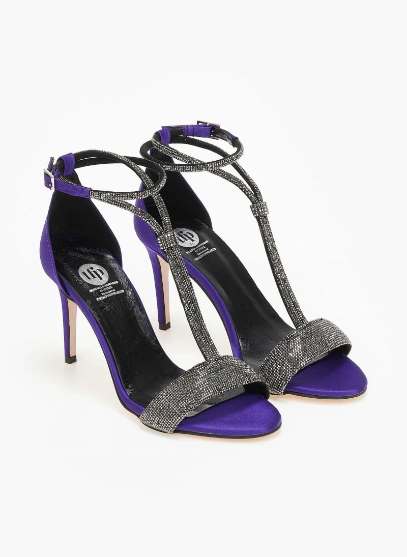 Πέδιλα σατέν με Strass Tfp - Μωβ - Image 5