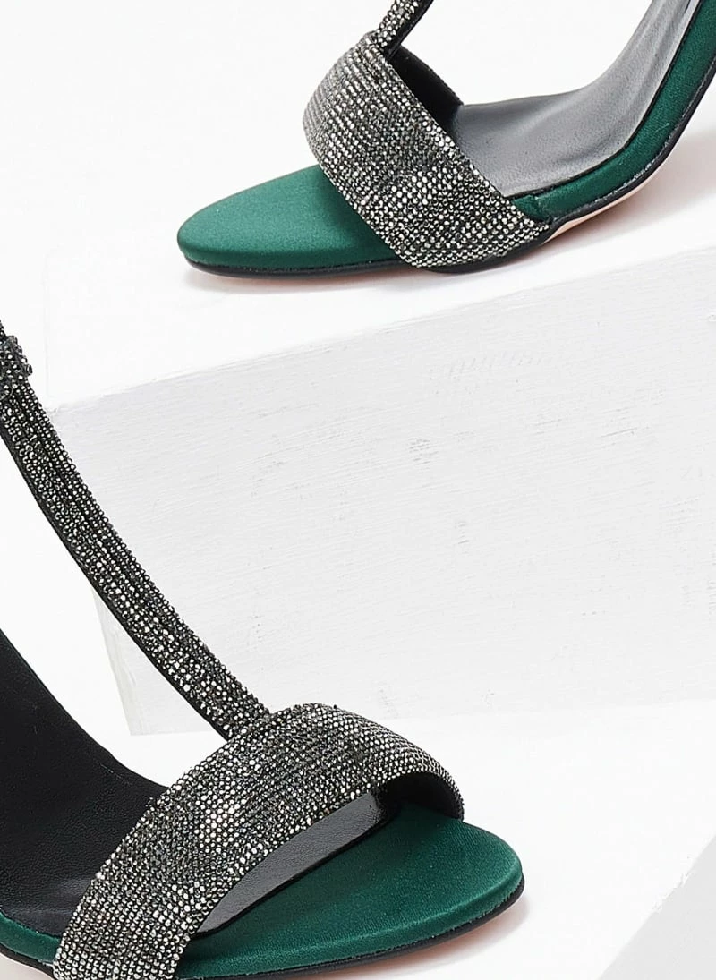 Πέδιλα σατέν με Strass Tfp - Κυπαρισσί - Image 5