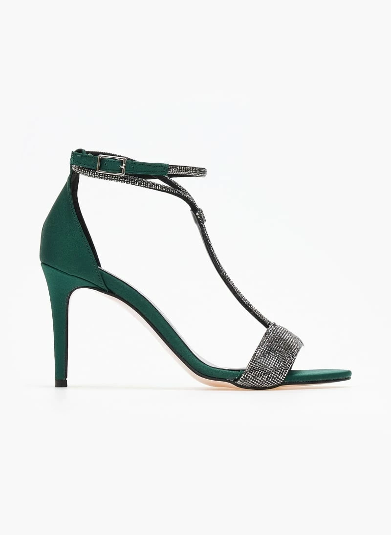 Πέδιλα σατέν με Strass Tfp - Κυπαρισσί - Image 2