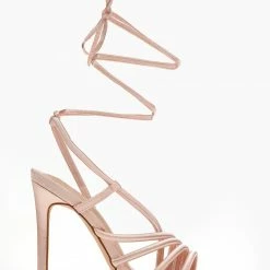 The Fashion Project Πέδιλα σατέν με στρογγυλά λουράκια - Ροζ