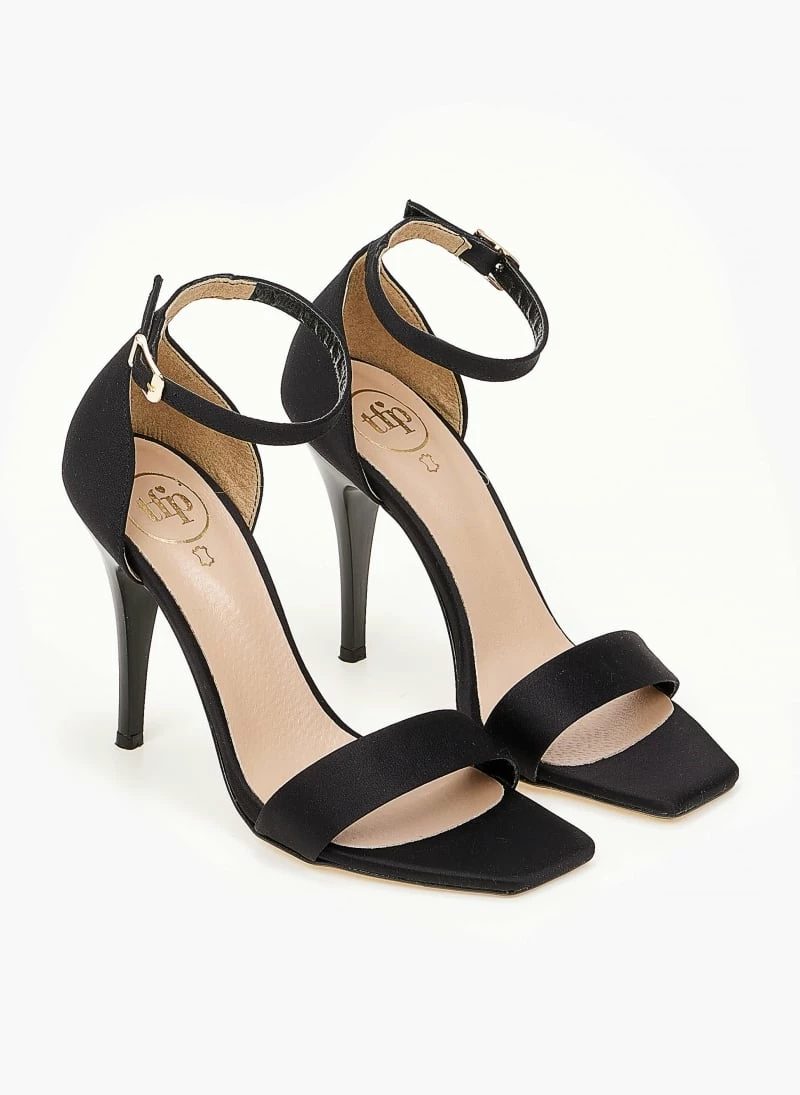 Πέδιλα σατέν TFP με μπαρέτα - Μαύρο - Image 6